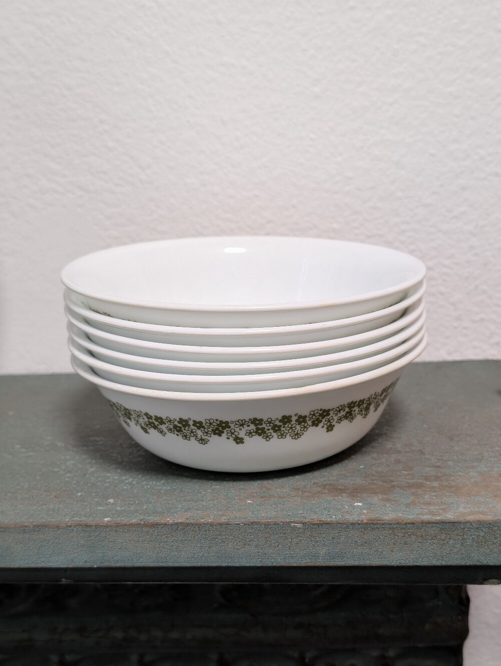 Set of 6 Corelle Crazy Daisy Spring Blossom Cereal/Dessert Bowls  *READ*
